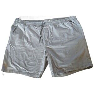 Pair (2) Arizona Jean Co Men's 5X Flex Elastic Waist Pull On Shorts Gray NWT